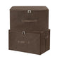Fabric Storage Bins with Zipper Lids (2 Count)