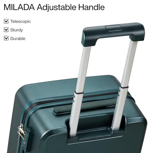16 Inch Underseat Carry On Luggage With Wheels Underseat Carry On Bag Small Suitcase Personal Item Hard Shell Suitcases Mini TSA Approved Carry On Luggage
