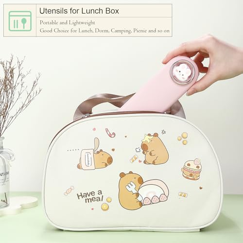 Travel Utensils with Case Cute (4 Count)