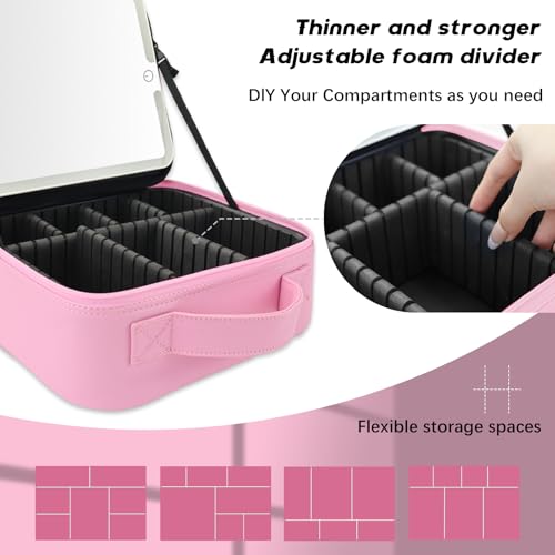 Makeup Bag with Led Mirror