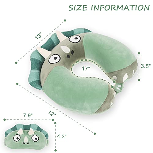 Cartoon Headrest & Neck Pillow for Kids Boys & Girls