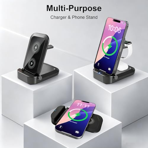 3 in 1 Wireless Charging Station for Apple