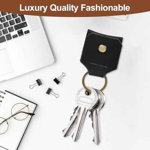 Genuine Leather SD Card Holder Keychain