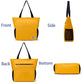 Large Capacity Foldable Tote Bag With Zipper