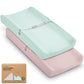 2 Pack Baby Changing Pad Cover for Girl (2 Count)