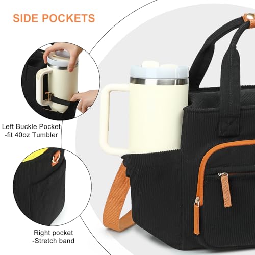 Insulated Lunch Box for Work with Cup Holder