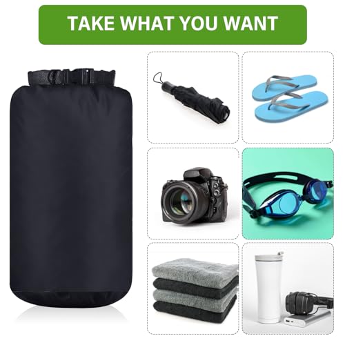 6 Pcs Waterproof Dry Bag Set for Kayaking & Camping (6 Count)