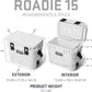 Roadie 15 Hard Cooler with DoubleDuty Shoulder Strap