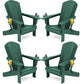 Outdoor Adirondack Chair Set of 4 with Cup Holders (4 Count)