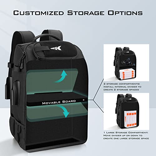 KarryAll Fishing Backpack with Rod Holder 4 Tackle Boxes