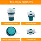 Silicone Collapsible Travel Mug Green 15oz