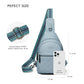 Sling Bag For Women Fanny Pack Crossbody Travel Shoulder Belt Bags Tote Backpack Purse Faux Leather Light Blue