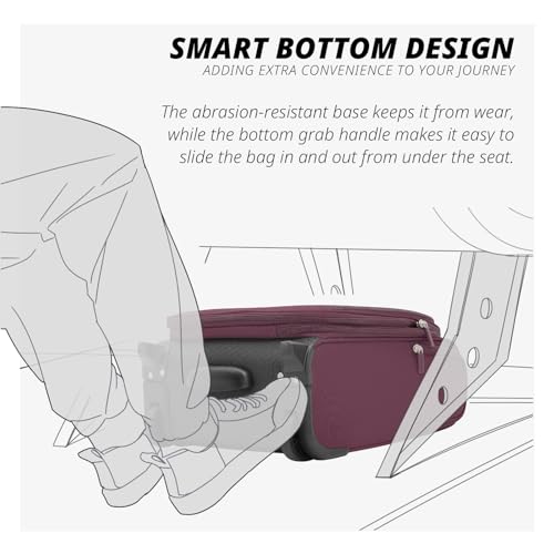 Underseat Carry On Luggage with Wheels