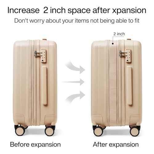 29 Inch Expandable Large Checked Luggage with 8 Spinner Wheels