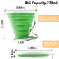 2 Pack Silica gel Collapsible Travel Cup 270ml