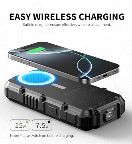 27 000mAh Solar Power Bank Portable Charger 65W Fast Charging