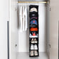 Hanging Shoe Organizer for Closet with Side Mesh Pockets