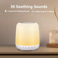 White Noise Sound Machine for Sleep Portable Sound Machine with 30 Soothing Sounds 12 Night Light Colors 4 Timer Sleep Machine for Baby Adults