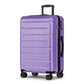 24 Inch Luggage TSA Approved Hardshell Suitcases with Spinner Wheels Durable PC+ABS Medium Checked Travel Luggage for Women Men Lt Purple
