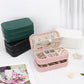 Small Travel Jewelry Box with Double Zipper