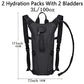 Tactical Hydration Pack 3L Water Bladder Backpack Lightweight Water Storage Reservoir Bag Daypack for Running Hiking Cycling Biking