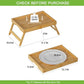 Bamboo Bed Tray Table with Folding Legs