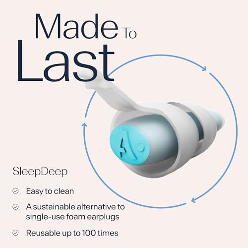 Alpine SleepDeep Reusable Earplugs for Sleeping