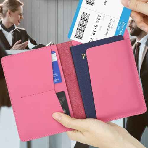 Full Grain Leather Passport Holder Cover for Men and Women Travel