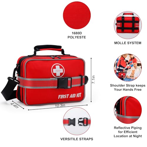 Large 430 Piece Emergency First Aid Kit for Home