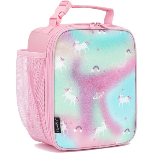 Kids Lunch box Insulated Soft Bag Mini Cooler Back to School Thermal Meal Tote Kit for Girls