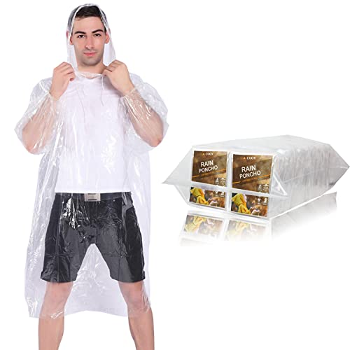 Disposable Rain Ponchos for Adults