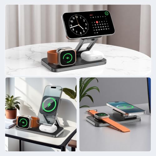 3 in 1 Magnetic Wireless Charger for Multiple Devices