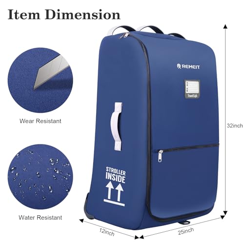 Stroller Bag Stroller Travel Bag for Airplane Compatible with UPPAbaby Vista V1 V2 V3