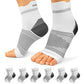 6 Pairs Compression Socks with Arch Support for Plantar Fasciitis (6 Count)