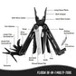 16-in-1 Multitool Pliers with Sheath Stainless Steel EDC