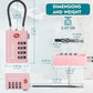 TSA Approved Luggage Locks with Search Alert Indicator (4 Count)