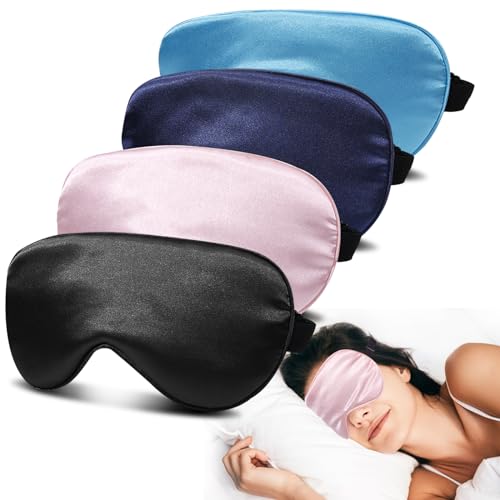 4 Pack Silk Sleep Mask (4 Count)