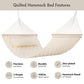 Heavy Duty Hammock with Spreader Bars and Detachable Pillow