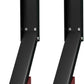 2 Pack Door Stop, No Drill Door Stoppers - Kickdown Doorstop for Home, Glass Doors, & Outdoors, Easy to Install Doors with Self Adhesive Door Stopper, No Screw Flip Down Portable Door Stopper - Black