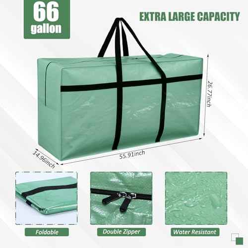 4 Pcs 66 Gallon Extra Large Moving Bags Heavy Duty Storage Bag (4 Count)
