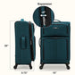 Anzio Softside Expandable Luggage with Spinner Wheels