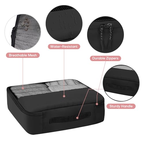 8 PCS Compression Packing Cubes for Travel Women
