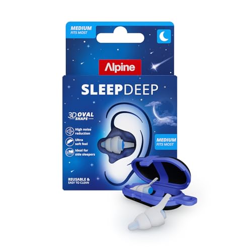 Alpine SleepDeep Reusable Earplugs for Sleeping