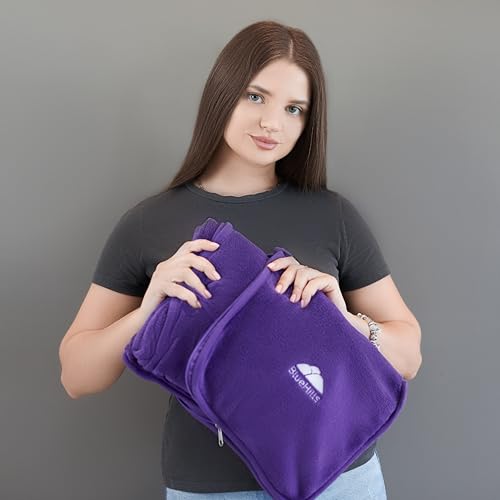 Premium Soft Travel Blanket Plush Airplane Long Flights