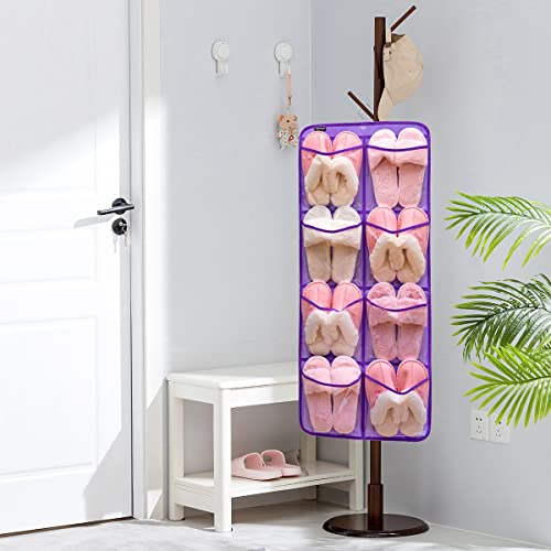 Dual Sided Hanging Closet Organizer for Socks Underwear Bra Kids Storage Organizer for Baby Clothes Toddler Shoes with 26 Pockets