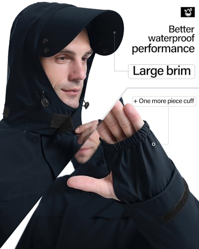 Rain Suit Waterproof Breathable Lightweight 2 (2 Count)
