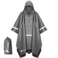 Hooded Rain Poncho for Adults