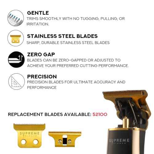 2-in-1 T-Shaper Trimmer & Crunch Foil Shaver | STF602 Electric Razor & ST5210 Beard Trimmer Barber Haircut Kit | Gold