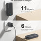 20000mAh Ultra Portable Charger Power Bank with inBuilt Cables&AC Wall Plug