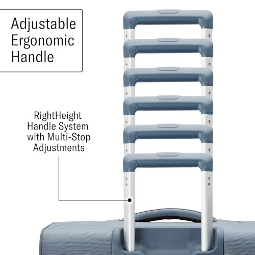 UpLIFT Lightweight Medium Checked Softside Luggage with Spinner Wheels